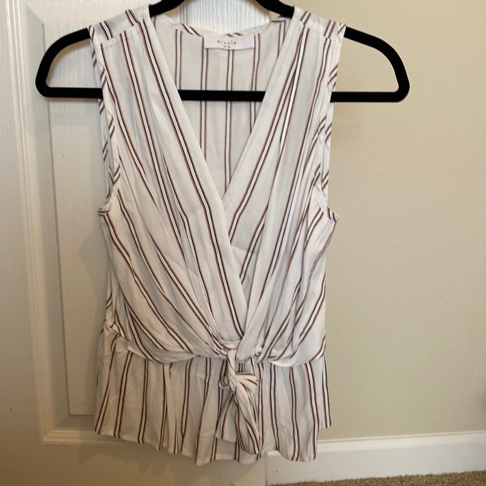Striped tank top blouse